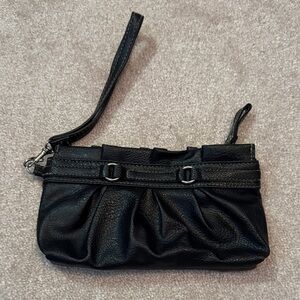 Elegant Black Wristlet Clutch